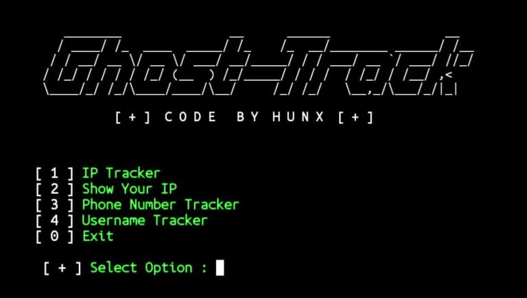 Ghost track in Termux commands