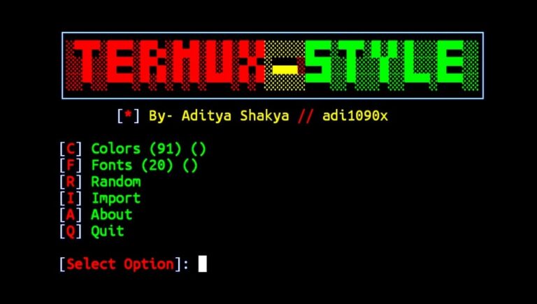 Termux-style-commands