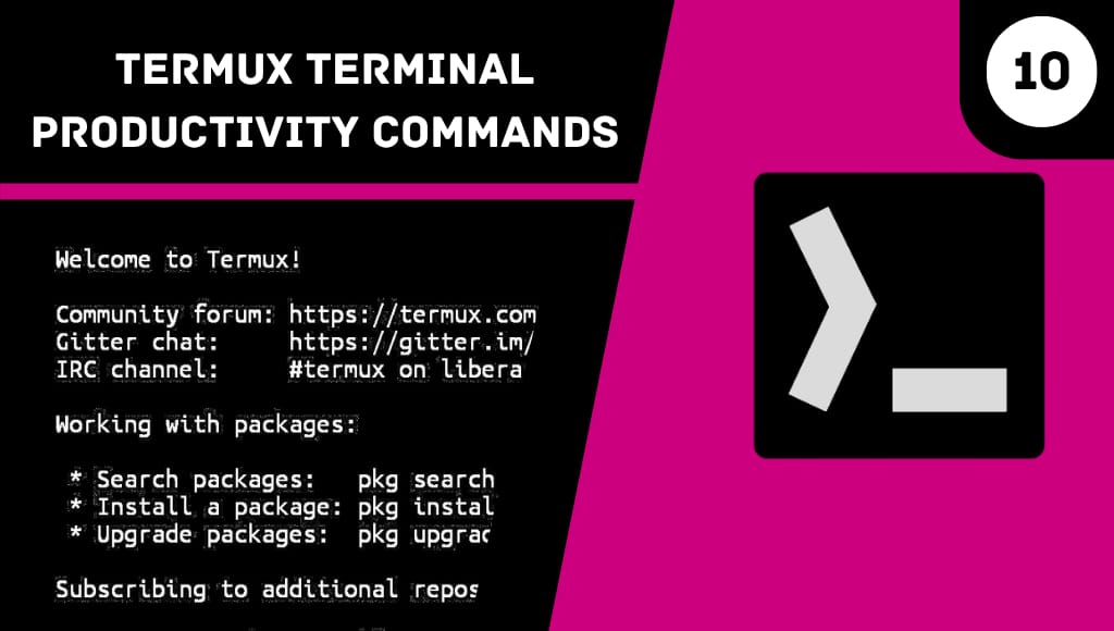 Termux Terminal Productivity Commands