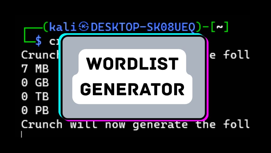 Crunch wordlist generator in Termux