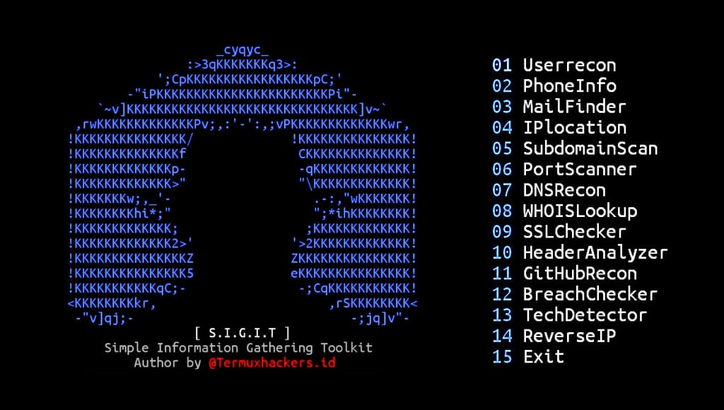 Termux information gathering tool