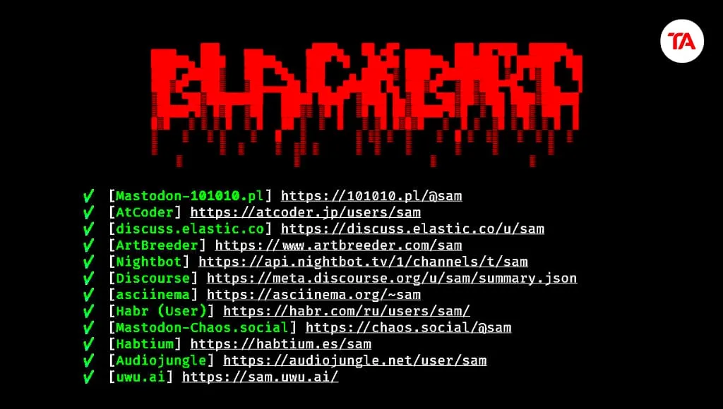 Blackbird in Termux Username & Email Reconnaissance Tool