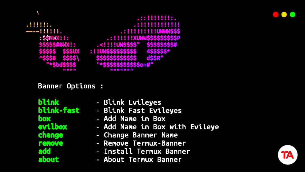 Termux banner create custom Termux Banner commands