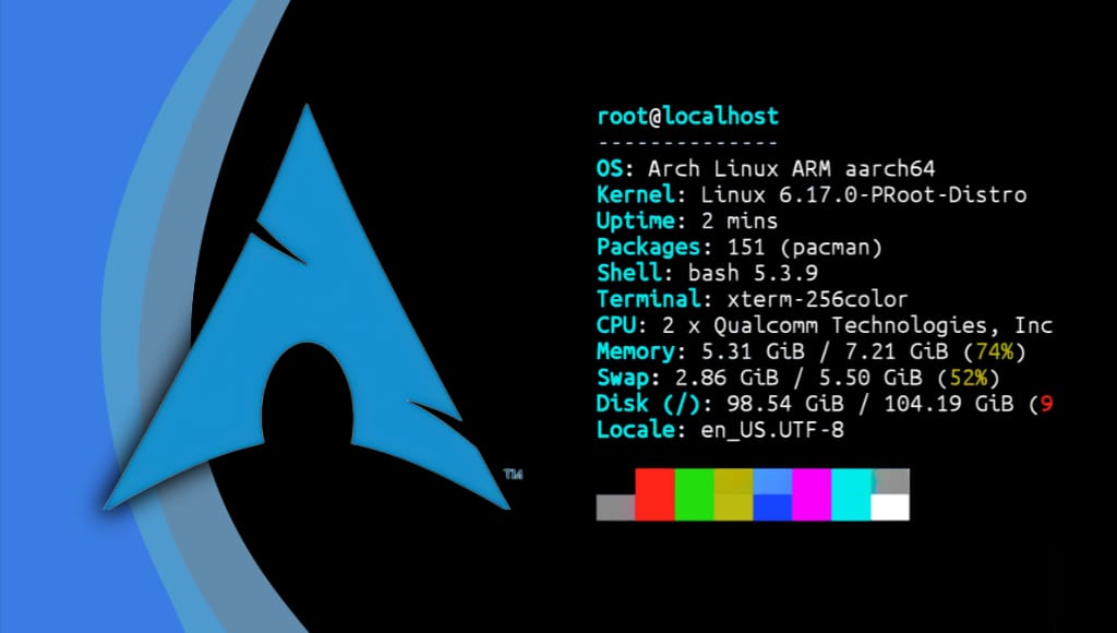 Arch Linux installation and usage commands