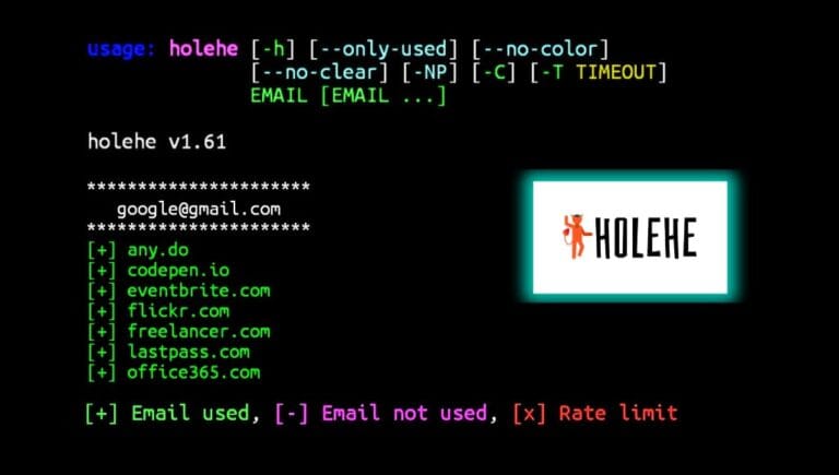 Holehe in fedora Linux