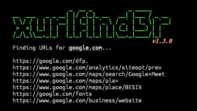 xurlfind3r in Termux installation and usage commands