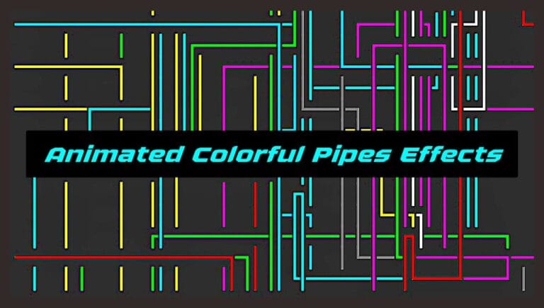 animated colourful moving pipes