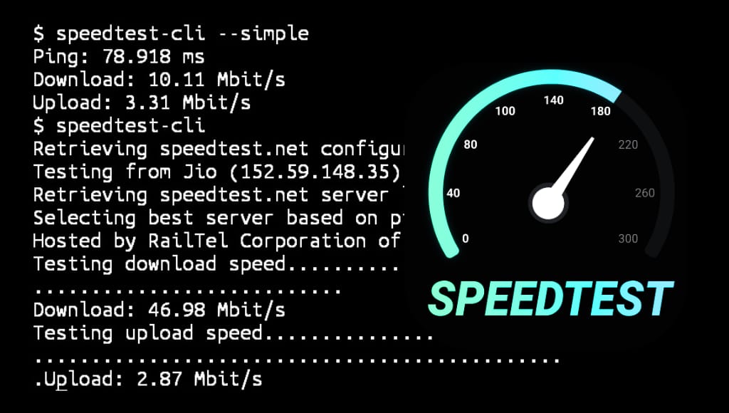 internet speed test in Termux