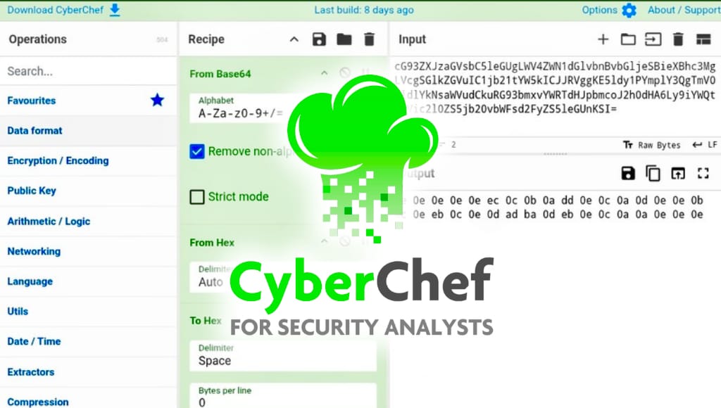 Cyberchef installation commands and usage guide