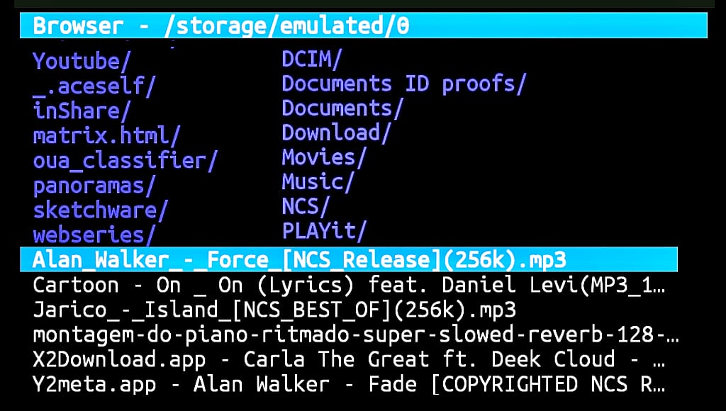 Terminal music player tool