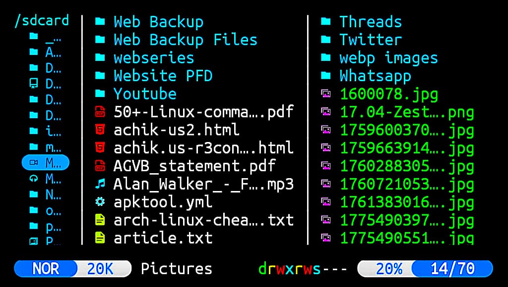 Yazi terminal file manager commands