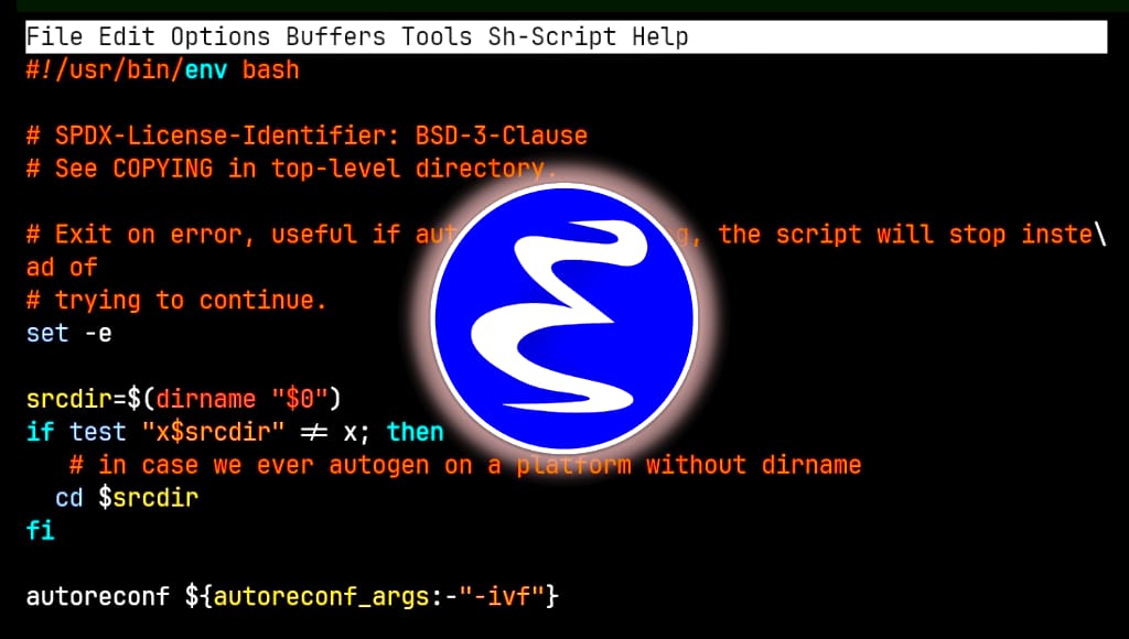 Emacs text editor in Termux