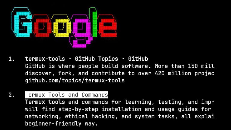 links web browser in Termux